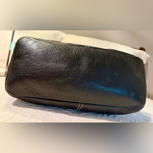 Gently Used Fossil Black Leather Tote Bag - Picture 9 of 10